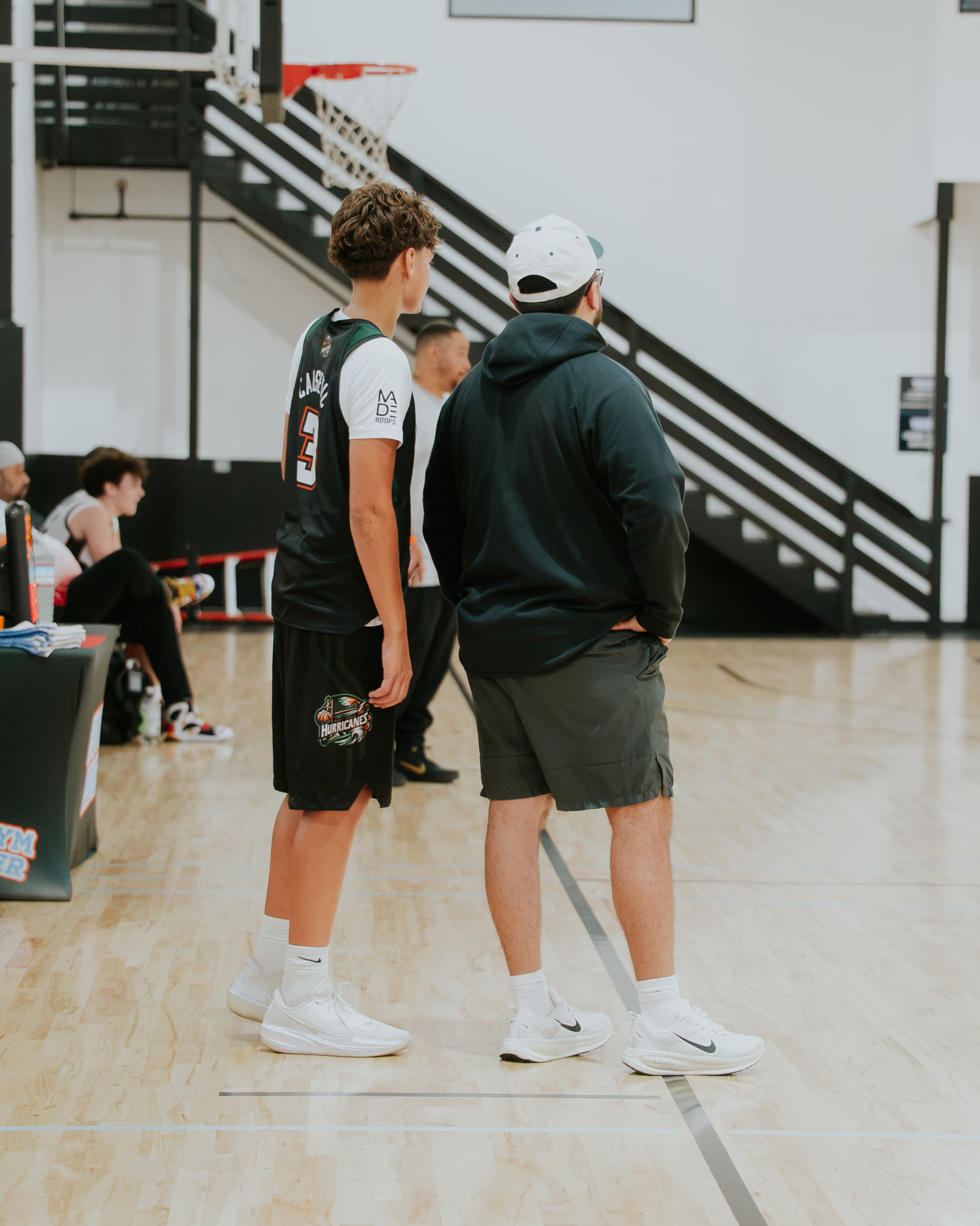 Coach Jared Chavez running a Forged Academy basketball training session in San Jose